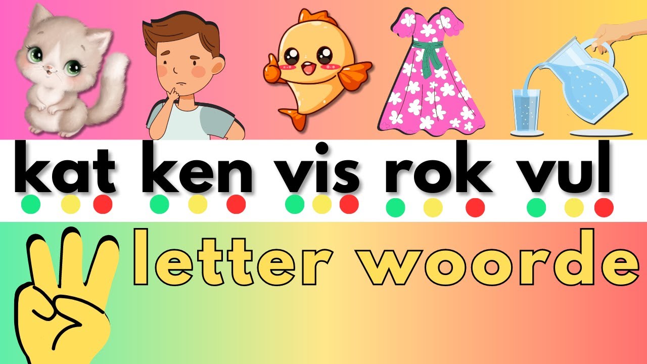 Hoe help ek my kind om beter te lees? Hoe om 3-letter woorde te lees