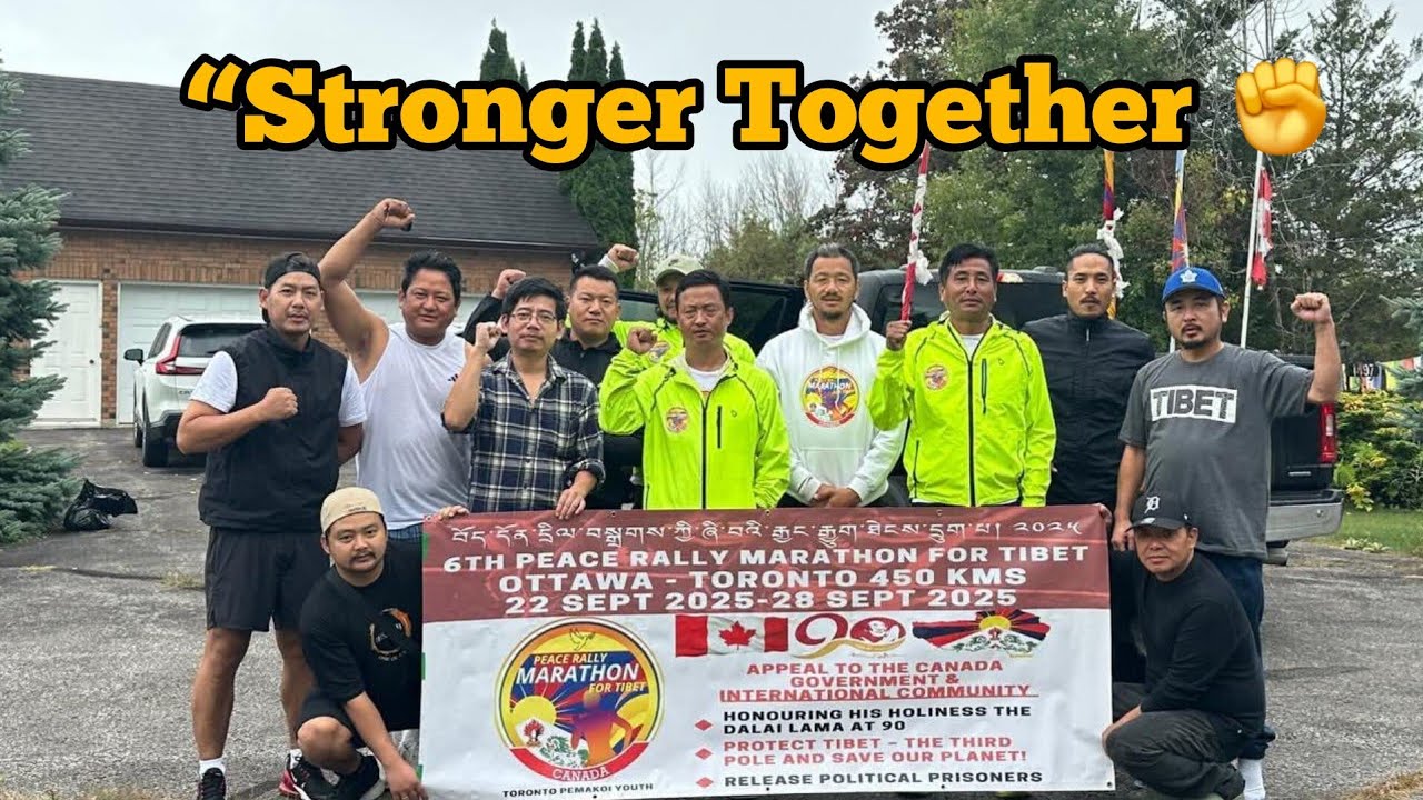 “United for Tibet | our  Brothers Join the Peace Rally Marathon for Tibet-2025 