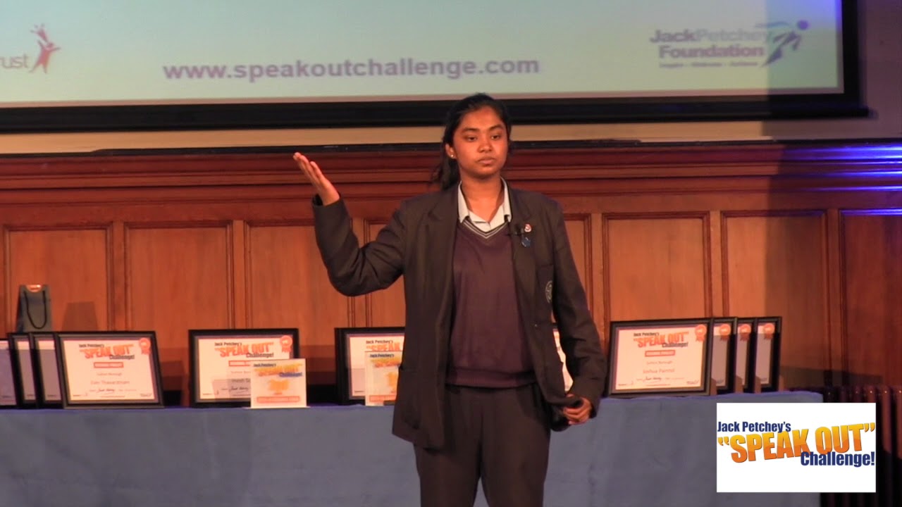 Pragasini Rasa, Third, Jack Petchey&rsquo;s &ldquo;Speak Out&rdquo; Challenge! Sutton Regional Final 2017-18
