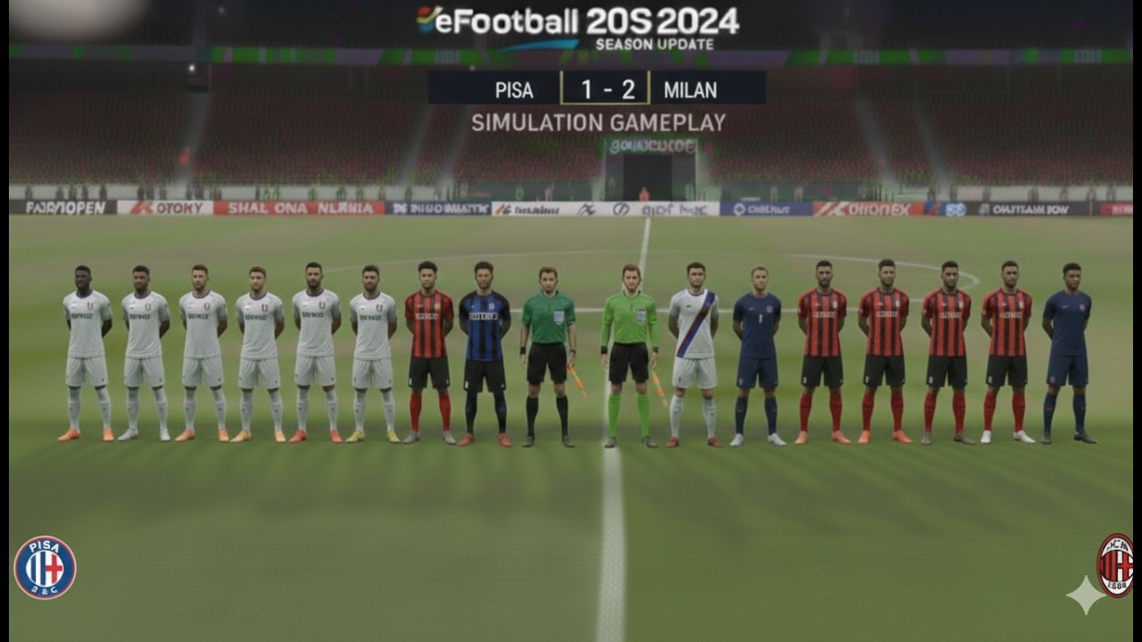 🔴IN DIRETTA: Pisa vs Milan – Streaming completo della partita PES 2021 ⚽🔥 | ​​​​📝