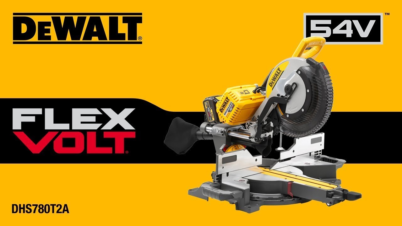 DEWALT&reg; France | La premi&egrave;re scie &agrave; onglets 305mm sans fil au monde utilisant des batteries 54V