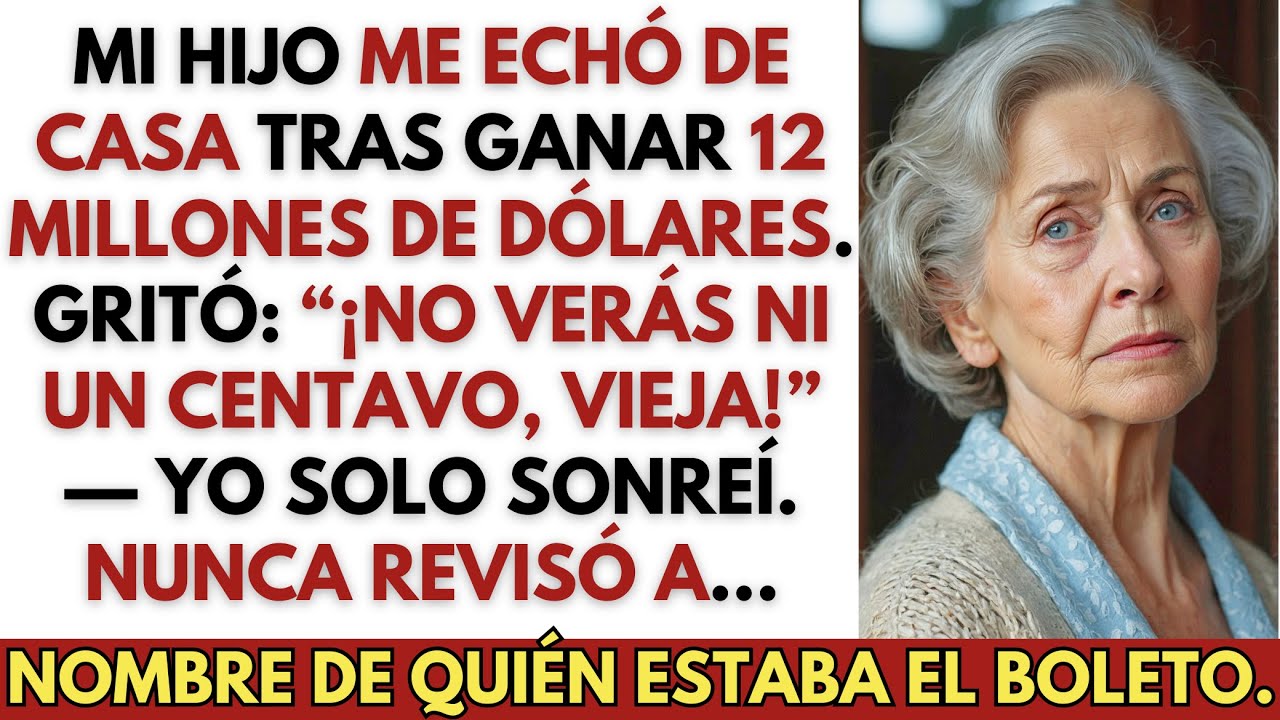 Mi hijo ganó ¢250 millones y me echó… sin saber que el boleto estaba a mi nombre.