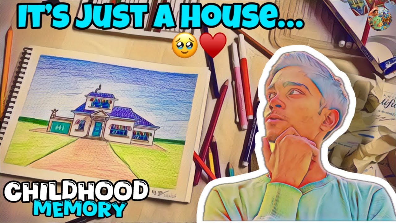 Drawing Oggy’s House……🥹🥹| Dream of every child ❤️ 