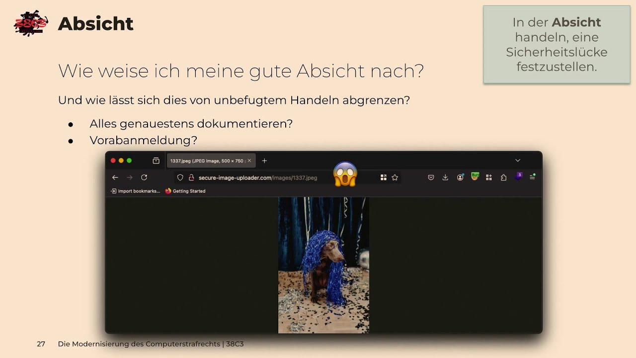 38C3 - Was lange währt, wird endlich gut? Die Modernisierung des Computerstrafrechts