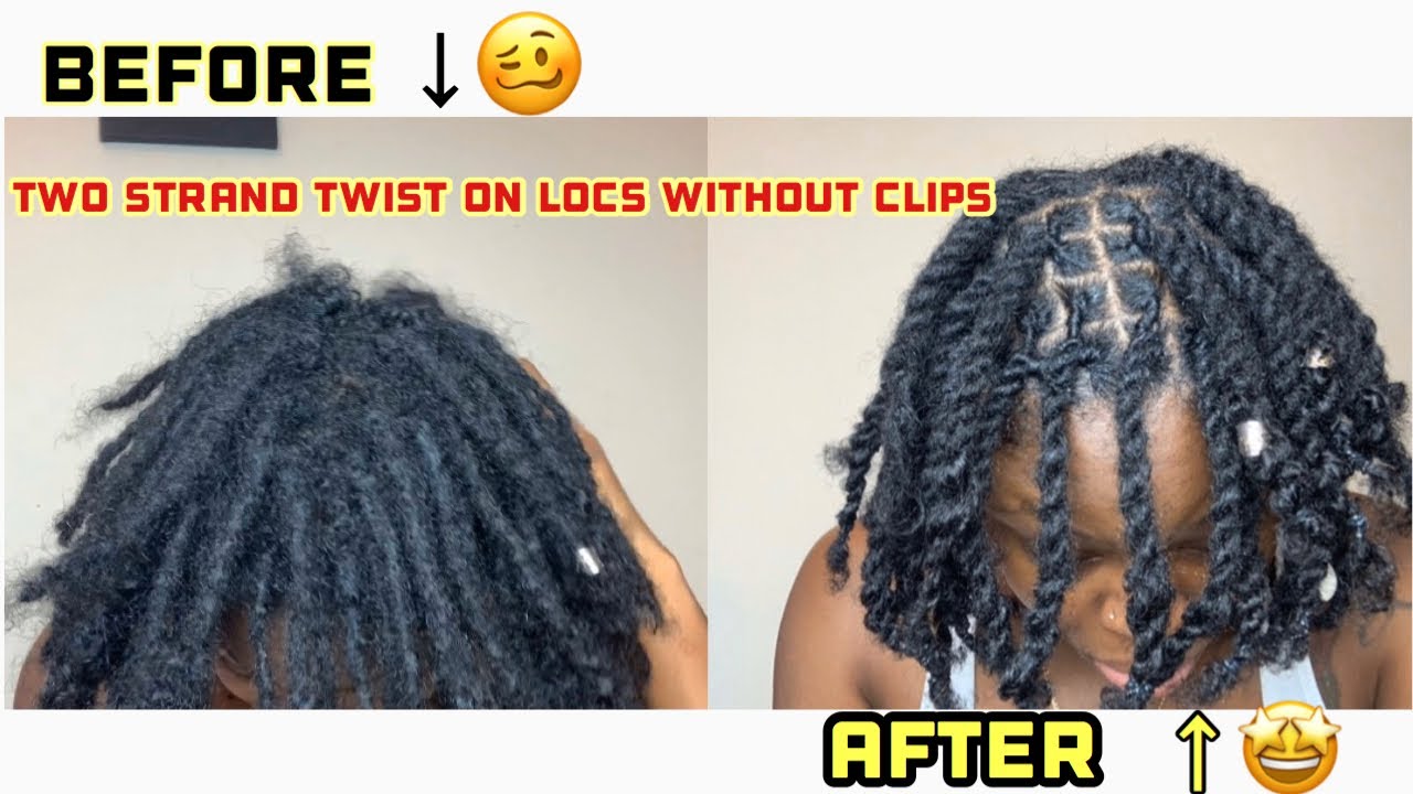 LOC RETWIST WITHOUT CLIPS | TWO STRAND TWIST ON LOCS FEAT. TALIAH WAJID TIGHT HOLD