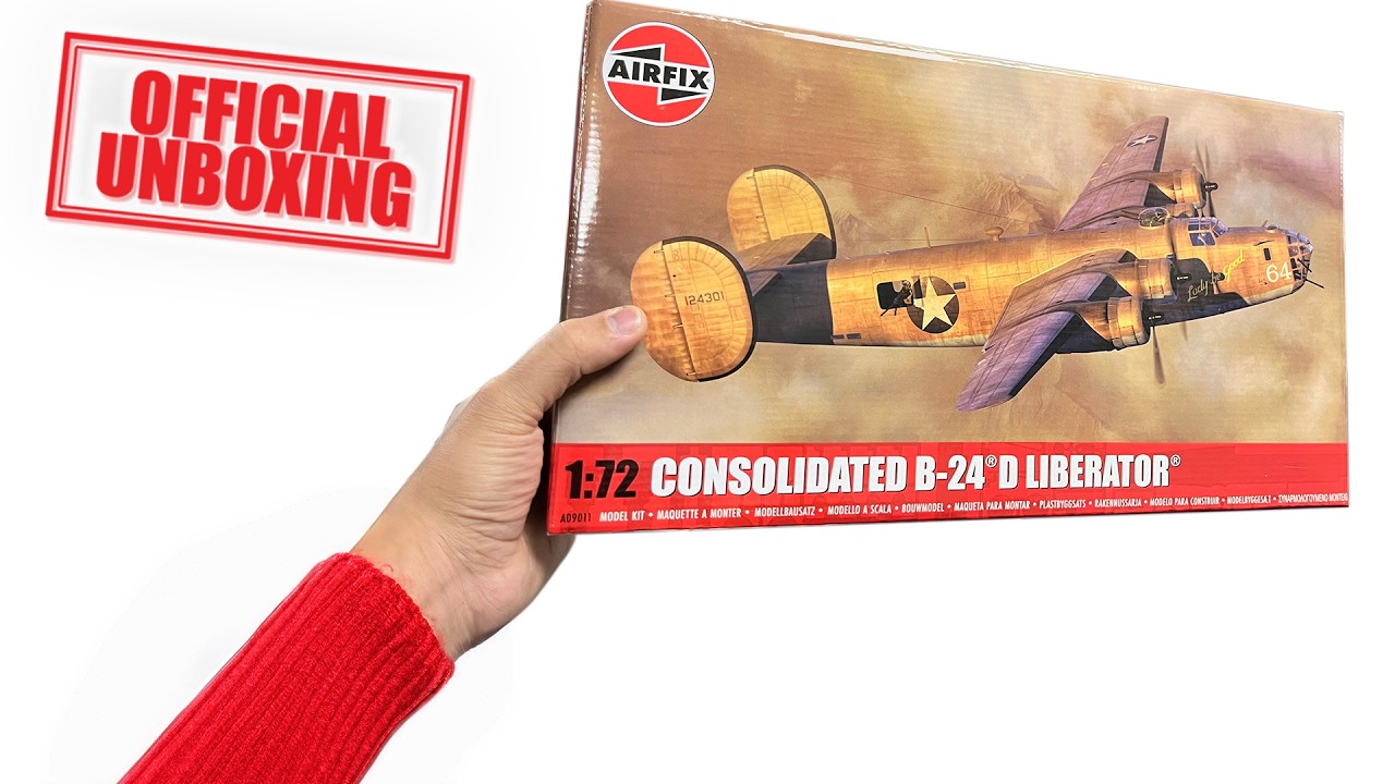 Official Unboxing Airfix- Consolidated B-24D Liberator (A09011)