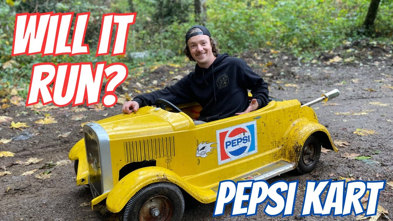Винтажный Pepsi Go Kart: поедет? Модернизация двигателя