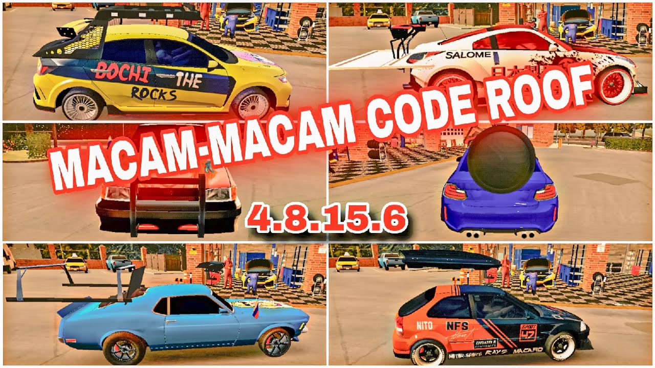 MACAM-MACAM CODE ROOF NEW VERSI CAR PARKING MULTIPLAYER 4.8.15.6