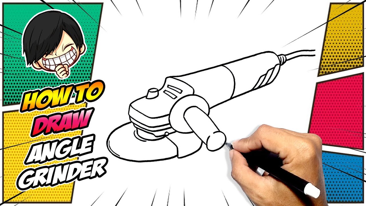 How to draw Angle Grinder