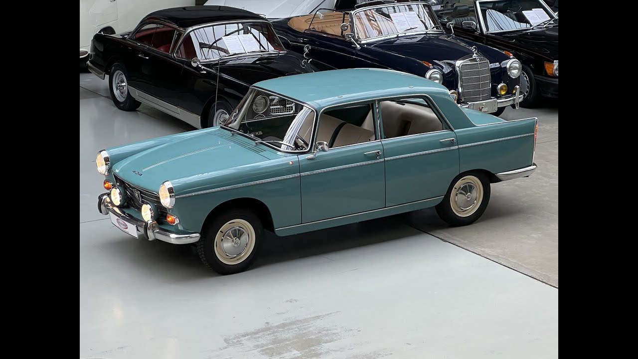Präsentation Peugeot 404 Grand Tourisme Vert Emeraude, 1964
