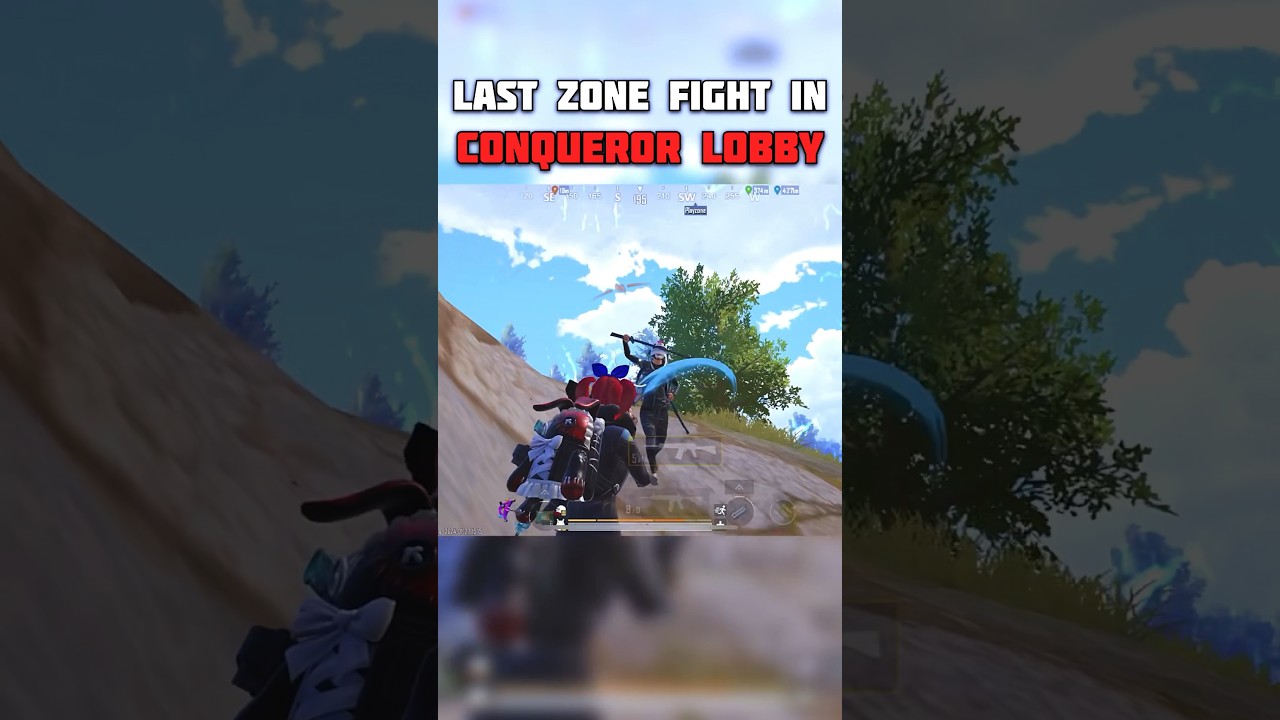 LAST ZONE FIGHT IN CONQUEROR LOBBY😱 #bgmi #gaming #youtubeshorts #bgmiindia