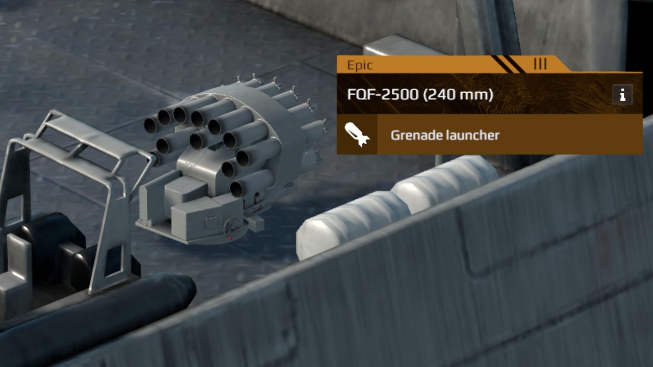 New Gacha Granade Launcer - FQF-2500 - Modern Warships