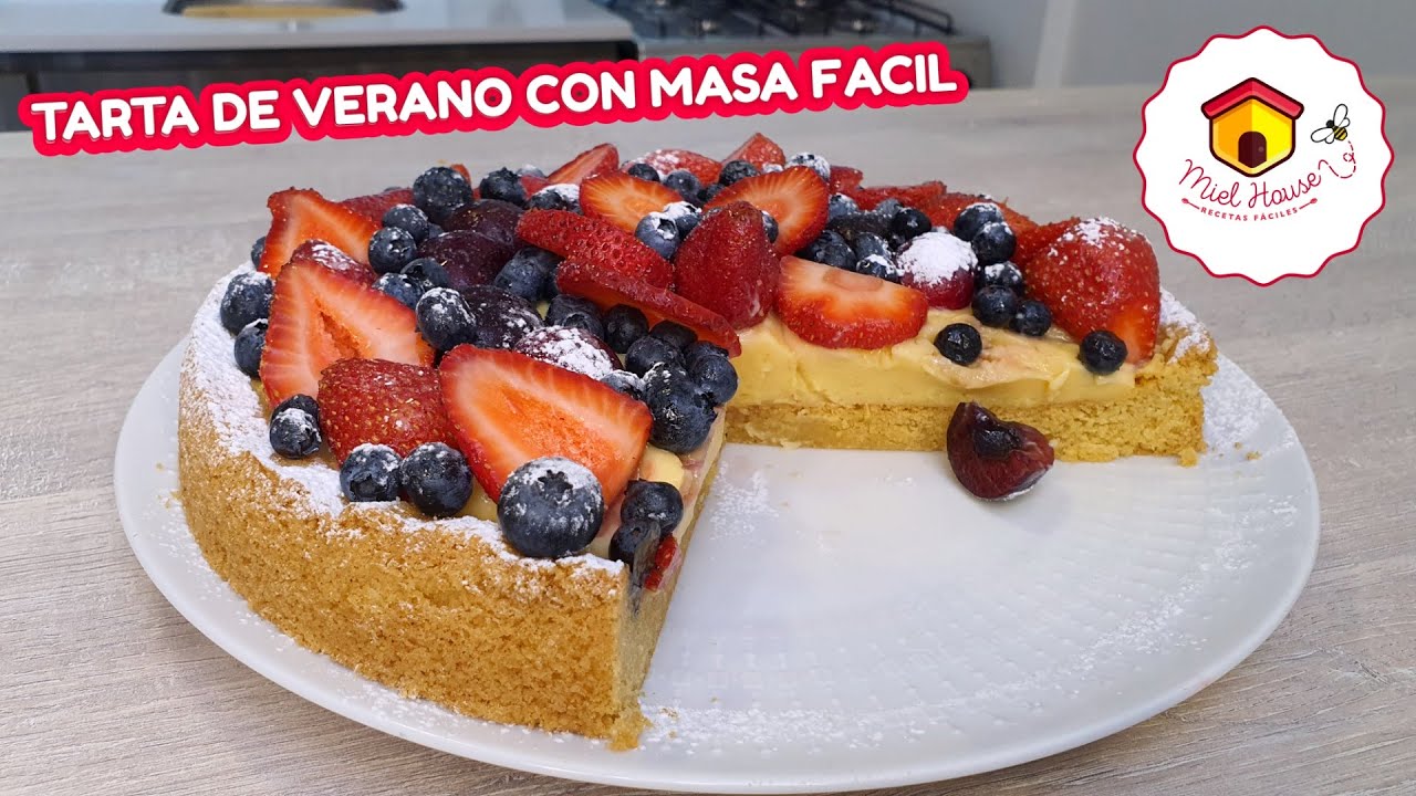Tarta frutal CON MASA RAPIDA una receta para tener siempre a mano