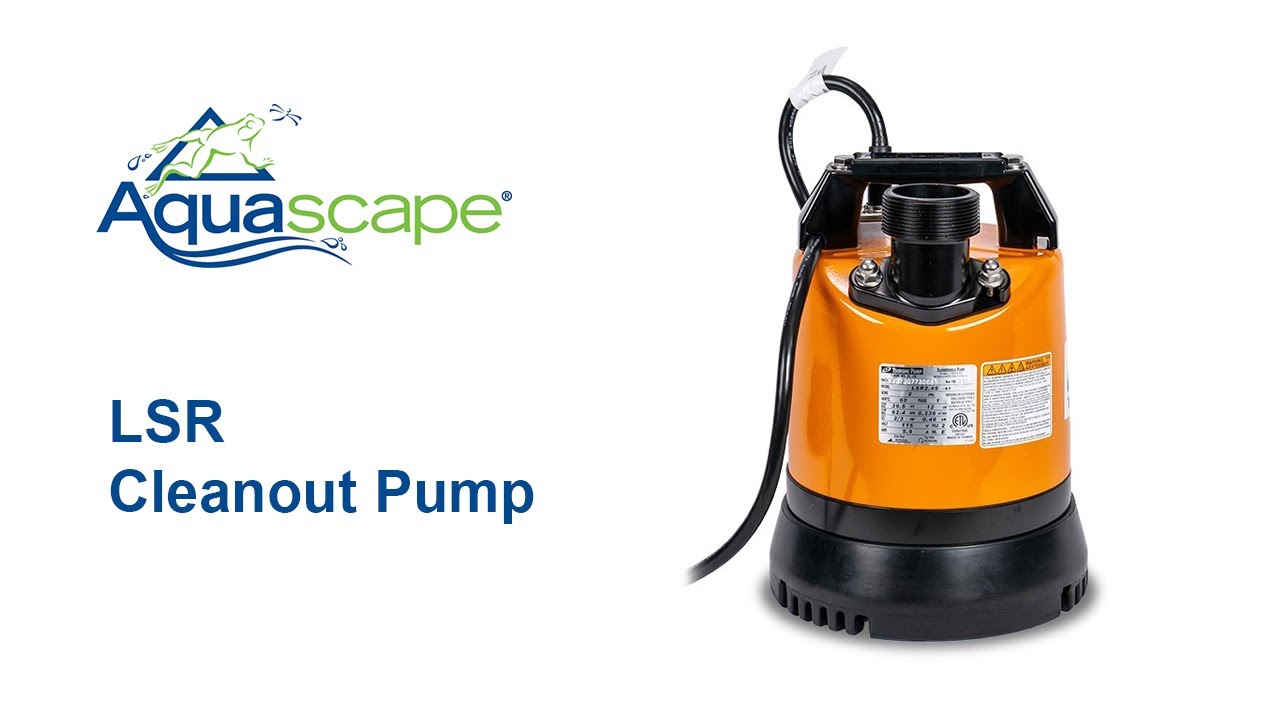 Introducing the NEW Aquascape LSR Cleanout Pump