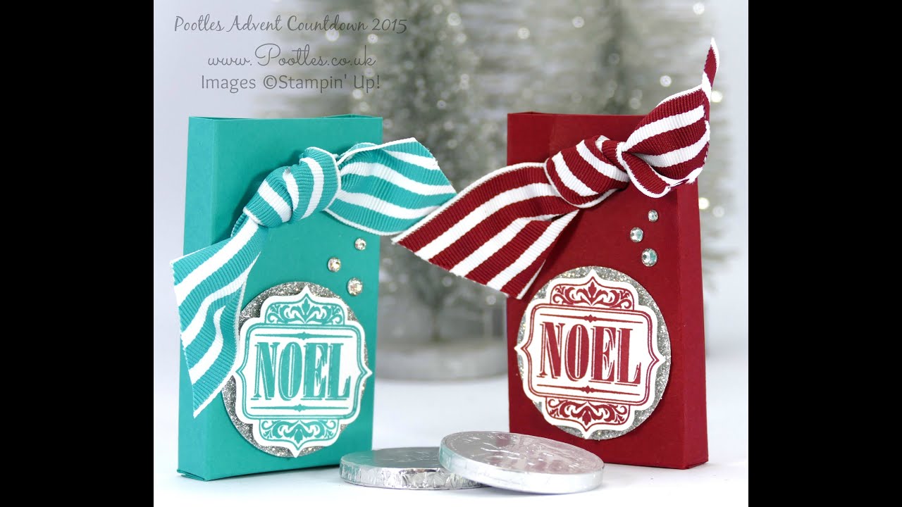 Pootles Advent Countdown #15 Chocolate Coin Box Tutorial