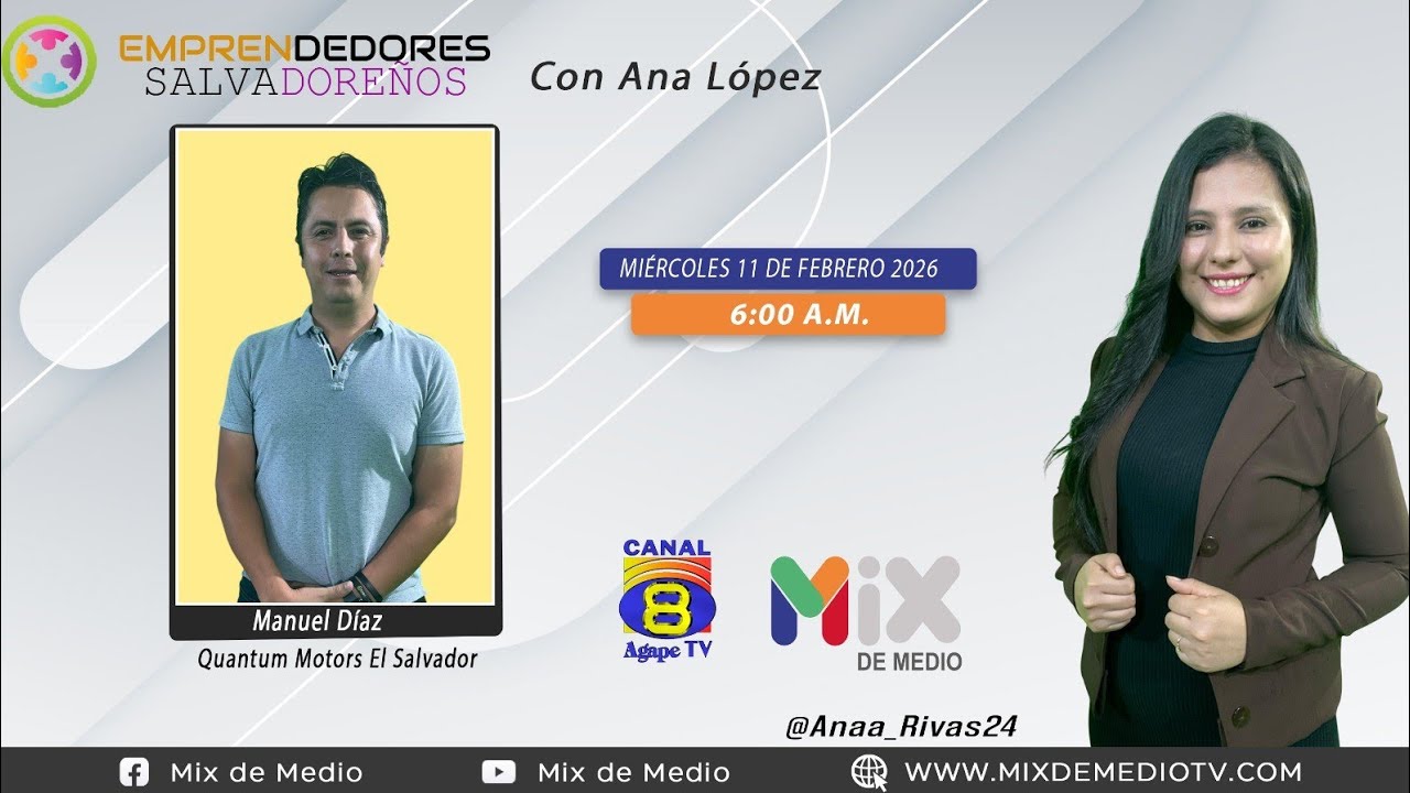 Emprendedores Salvadoreños | Manuel Díaz de Quantum Motors El Salvador | 6:00 A.M.