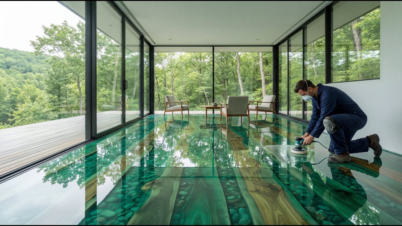 Top 12 Pisos de Resina Epóxica Refinados con Piedra Natural para Casas Modernas