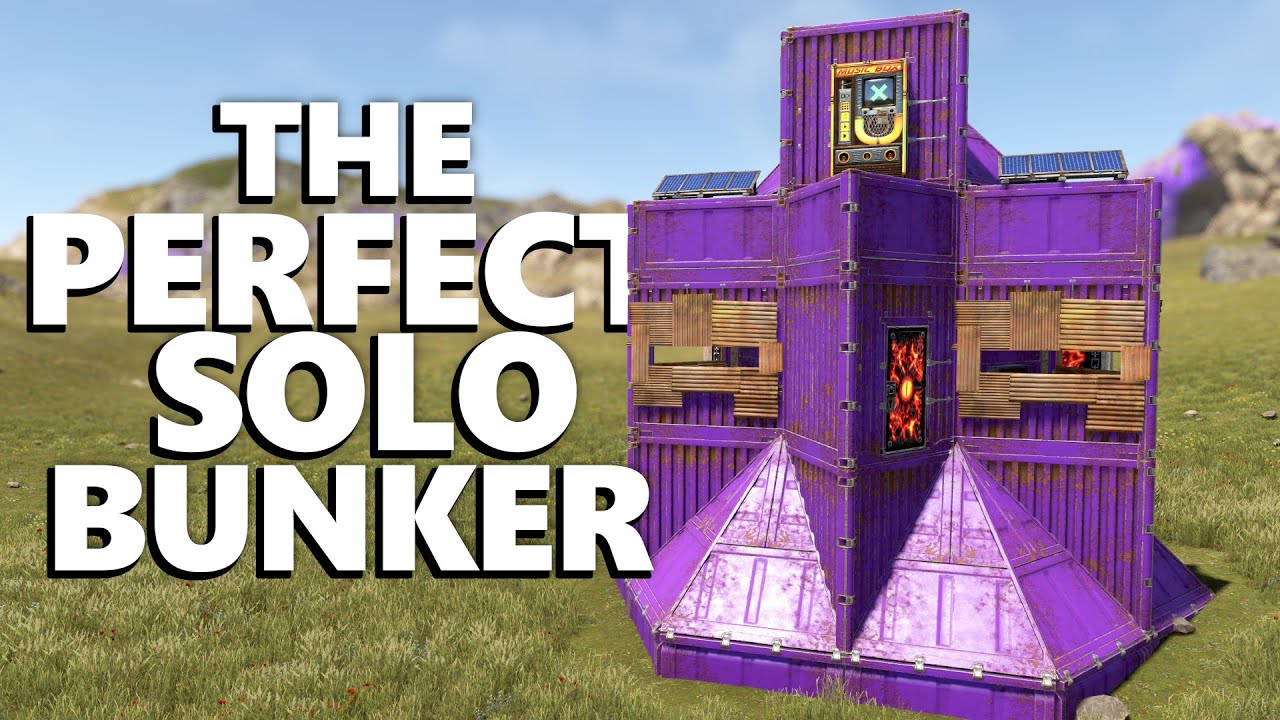The PERFECT SOLO BUNKER BASE - Cheap & Easy SOLO BUNKER - Rust Base Designs