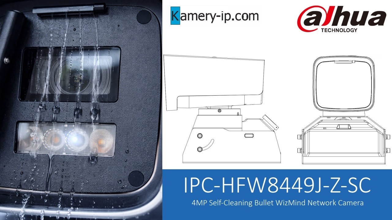 Dahua IPC-HFW8449J-Z-SC – kamera z funkcją samooczyszczania - www.kamery-ip.com
