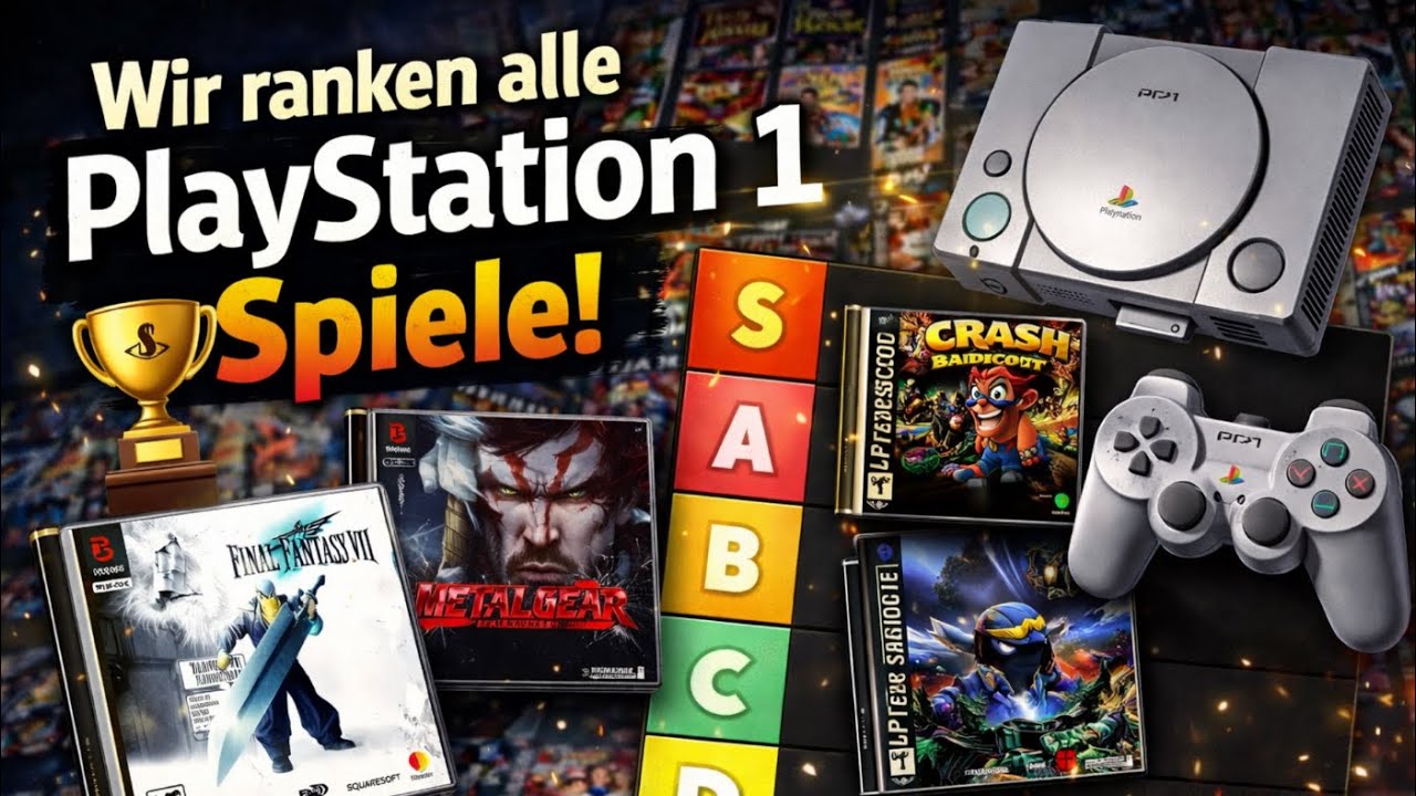 🎮 ALLE PlayStation 1 Spiele GERANKT! 🏆