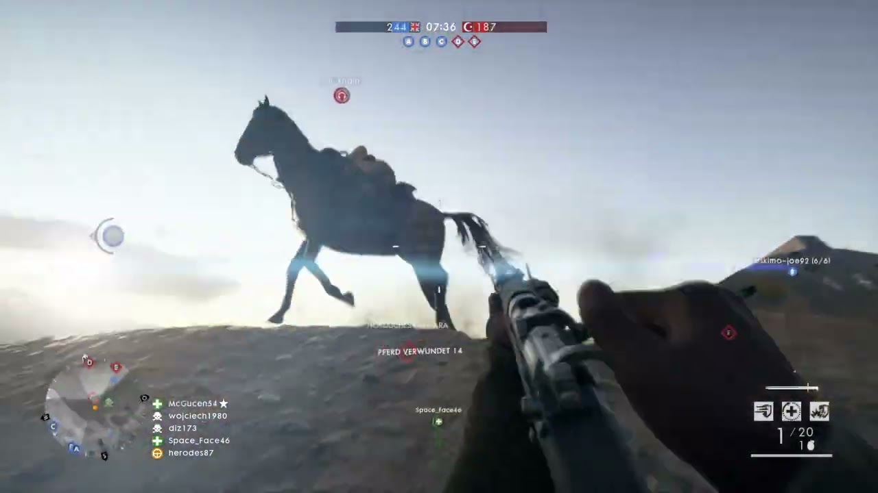 Battlefield 1 PS4 CQ Suez SMLE MKIII Enfield 44-6 19 Headshots
