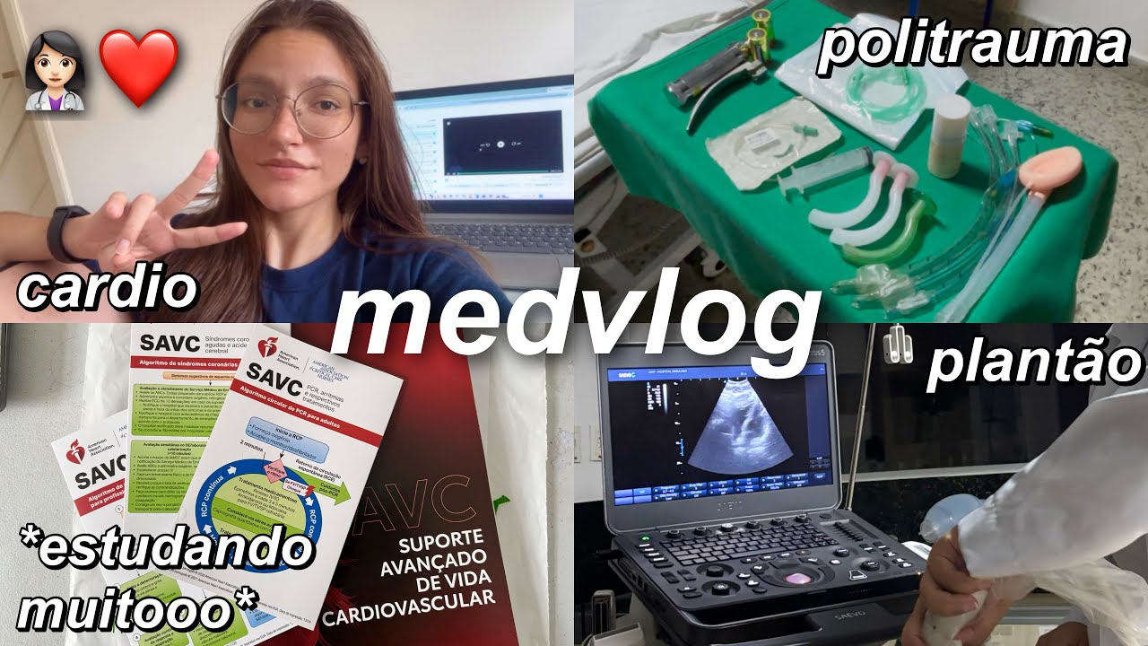 ROTINA DE UMA INTERNA: Aula de cardio + estudos + plantão! 😵📚❌