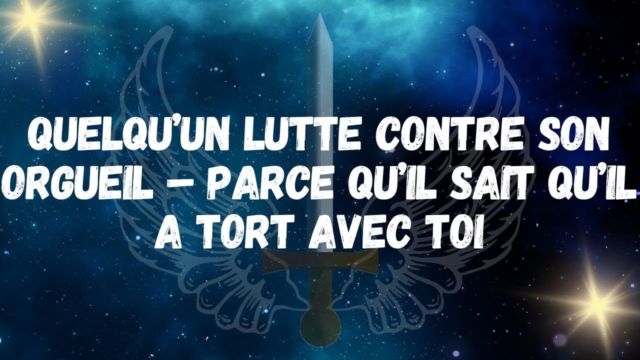 Quelqu’un lutte contre son orgueil – Parce qu’il sait qu’il a tort avec toi