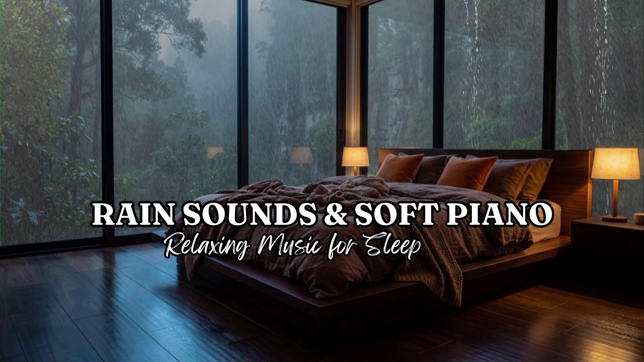 Peaceful Sleep Music and Relaxing Rain Sounds 😴 Music for Insomnia Relief, Stress Healing & Calm