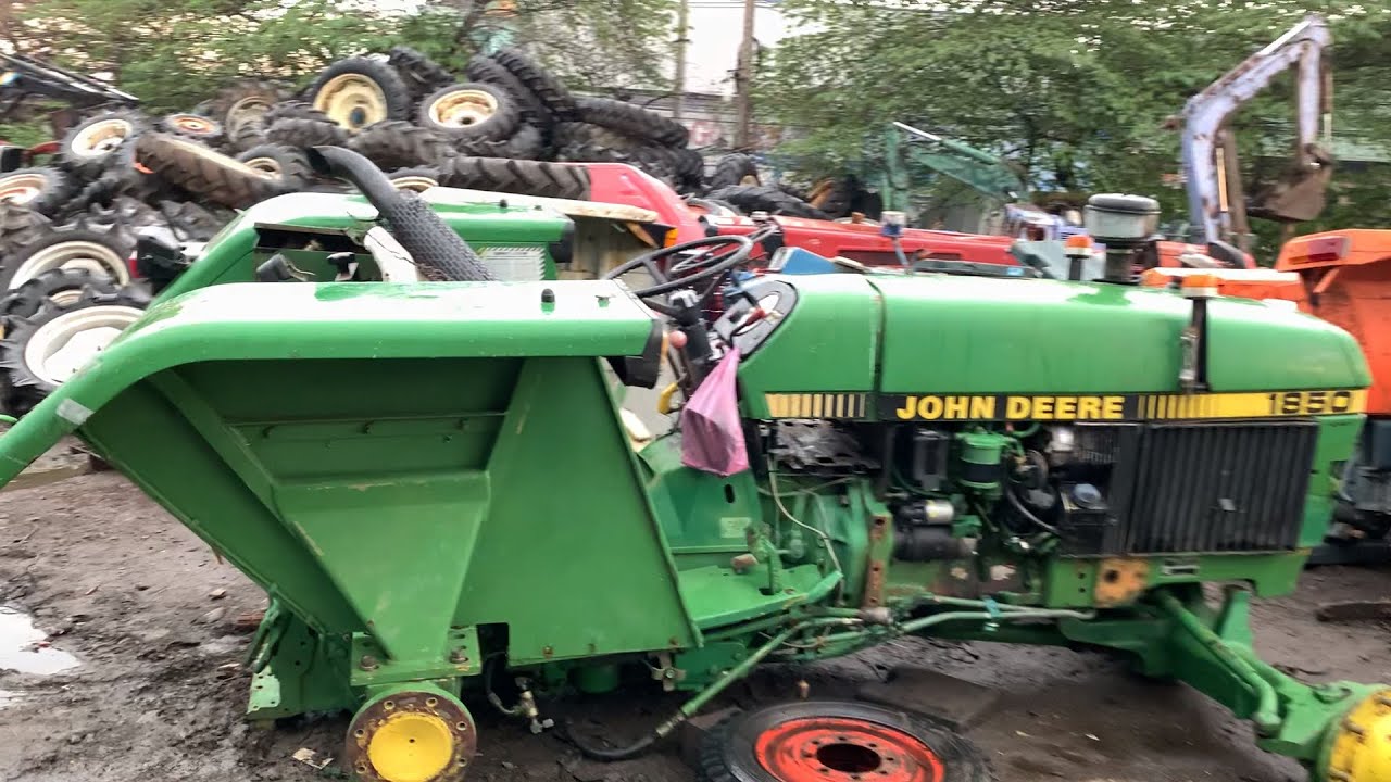 Máy cày JOHN DEERE 1850 hàng bãi Zin đẹp xuất sắt kho bãi xã Mỹ yên bến lức Long An