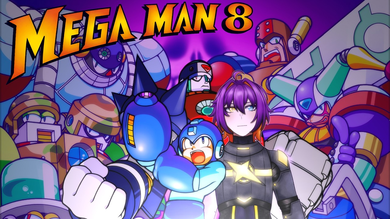 【MEGA MAN 8】 First time playing the Saturn version ☆ !merch (ENG/PT-BR)