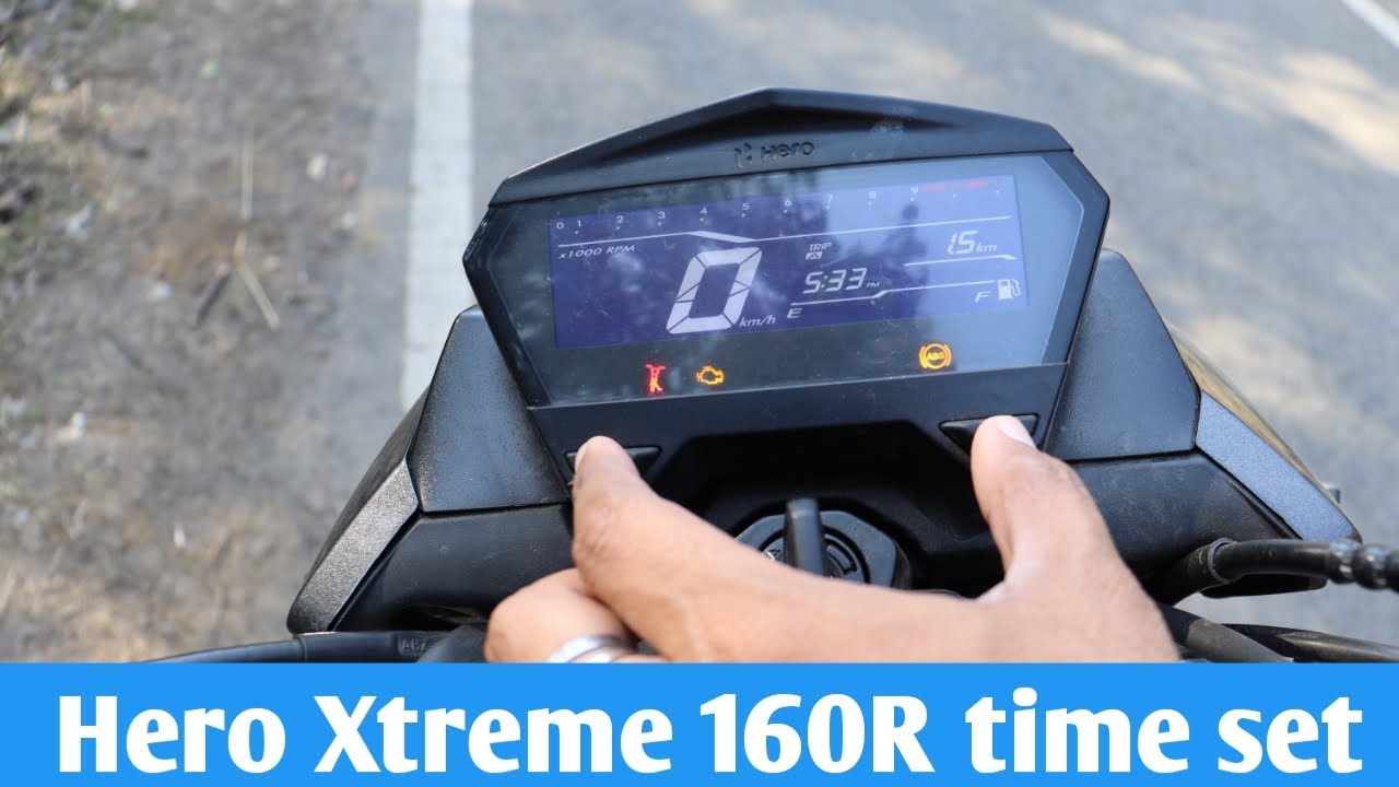 How to set time in hero xtreme 160R || Hero Xtreme 160R BS6