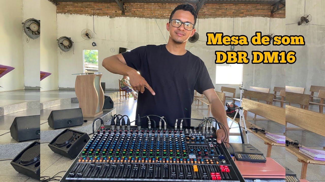 Review mesa de som DBR DM16 USB com 16 Canais