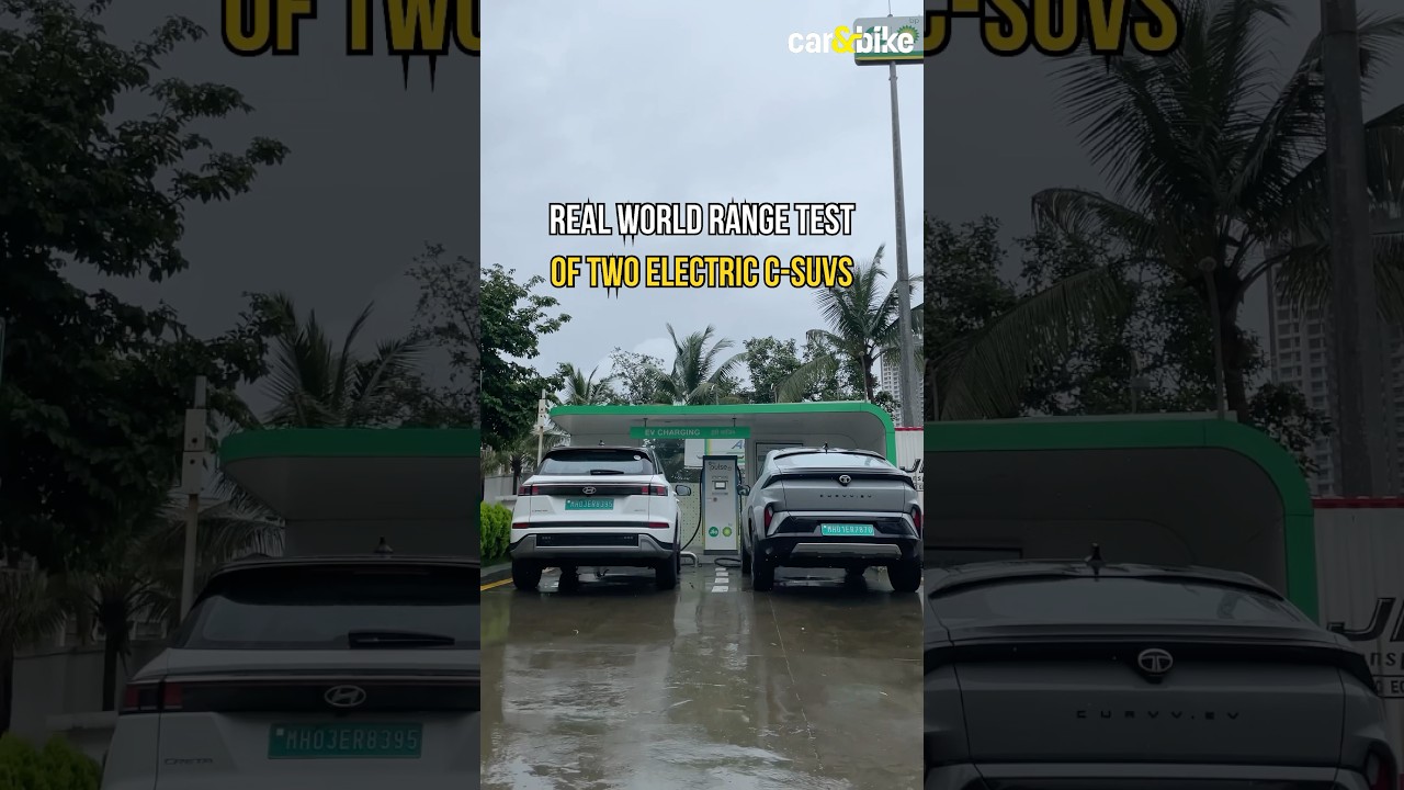 Range Test Time!⚡️We did a real world range test of Tata Curvv EV and Hyundai Creta Electric