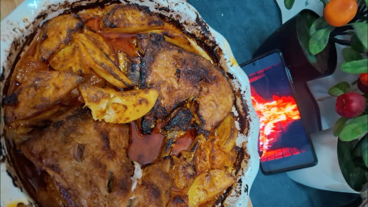 وصفة من وصفات رمضان كريم  دجاج محمر بالبطاطا و جزر مع خلطة رائعة للدجاج