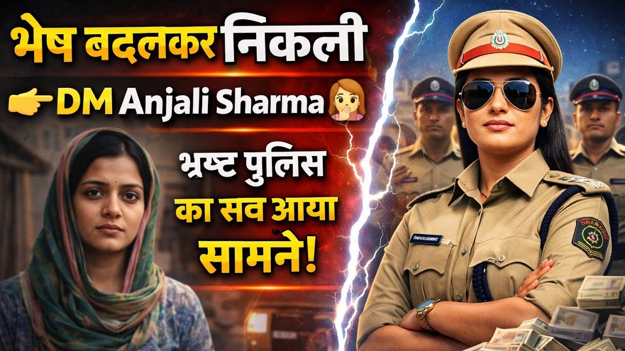 भेष बदलकर निकली DM Anjali Sharma 🫢 | भ्रष्ट पुलिस का सच आया सामने | Powerful Justice Hindi Story