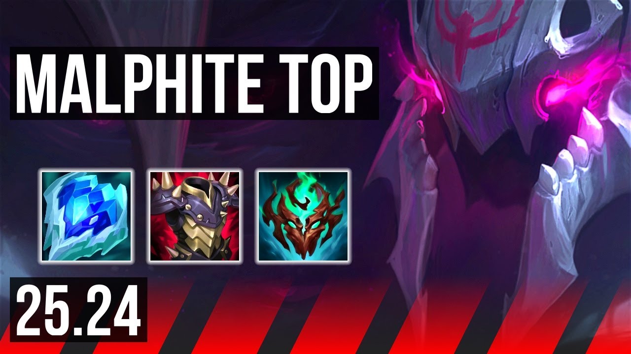 MALPHITE vs TRYNDAMERE (TOP) | 53K damage, Good KDA: 14/2/10 | KR Master | 25.24