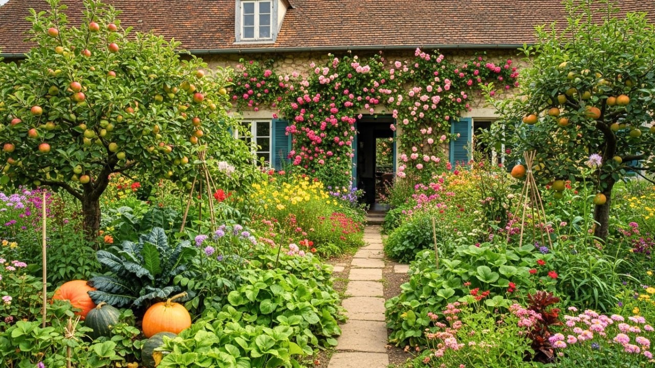 🌸 A Field of Color and Stillness  Slow Observation of a European Garden