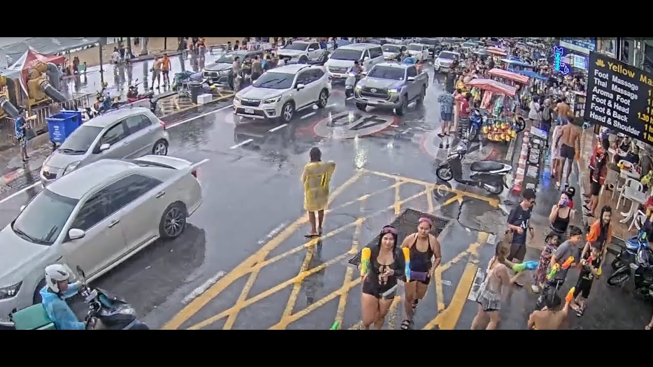 🔴 LIVE: Pattaya soi 6 Road Songkran festival live cam Uncensored! 😍 🚨🎥#thailand #pattaya