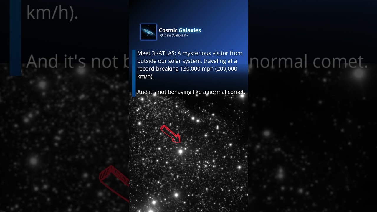 The Mysterious Visitor from Another Star System ☄️ #3iatlas #interstellar
