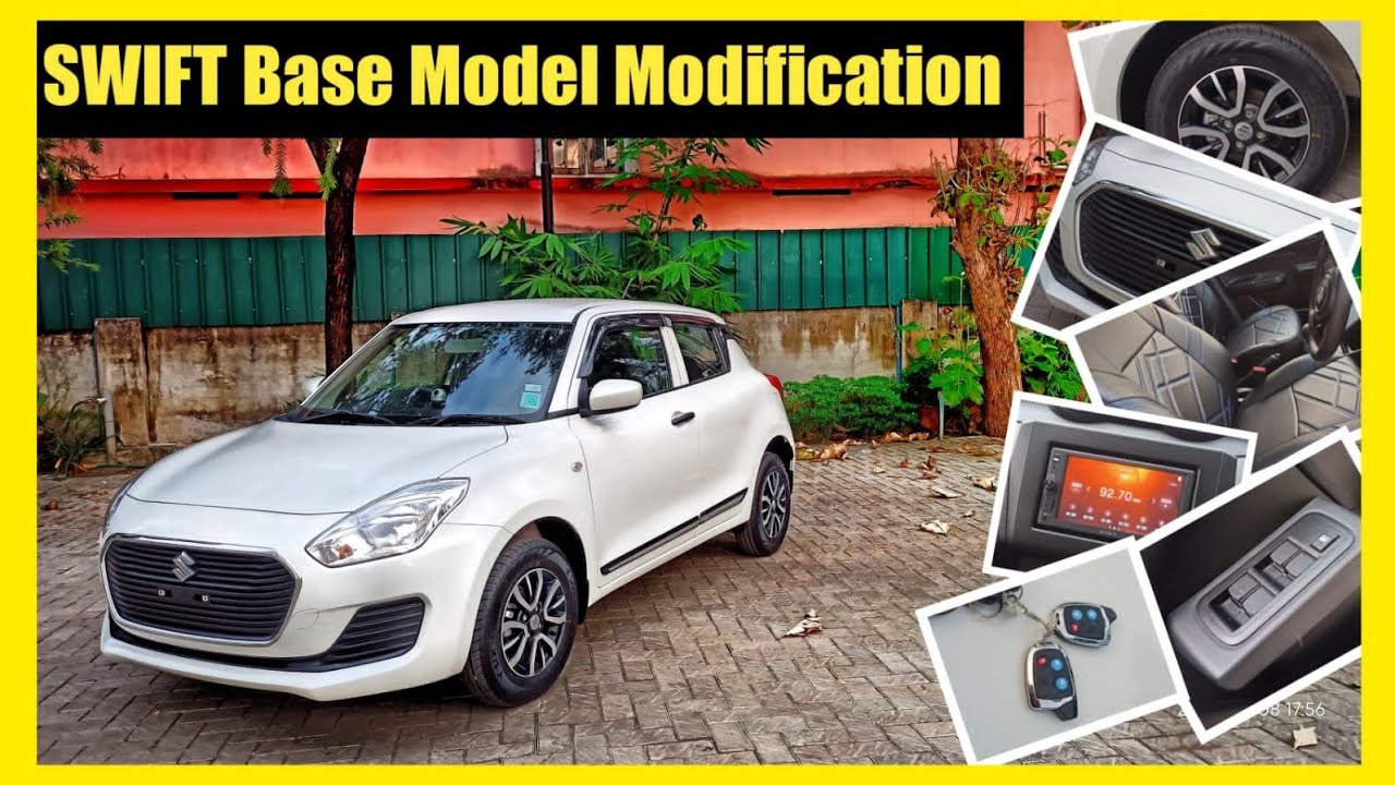 Maruti Suzuki SWIFT Base Model Modification Detailed Video!! Interior & Exterior Modification