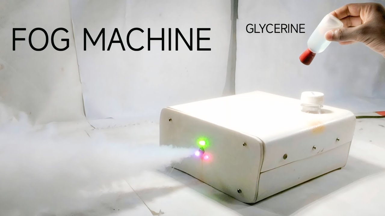 ধোয়া মেশিন তৈরি। Howtomake mini Dj fog machine I diy mini fog machine I amazing science project.