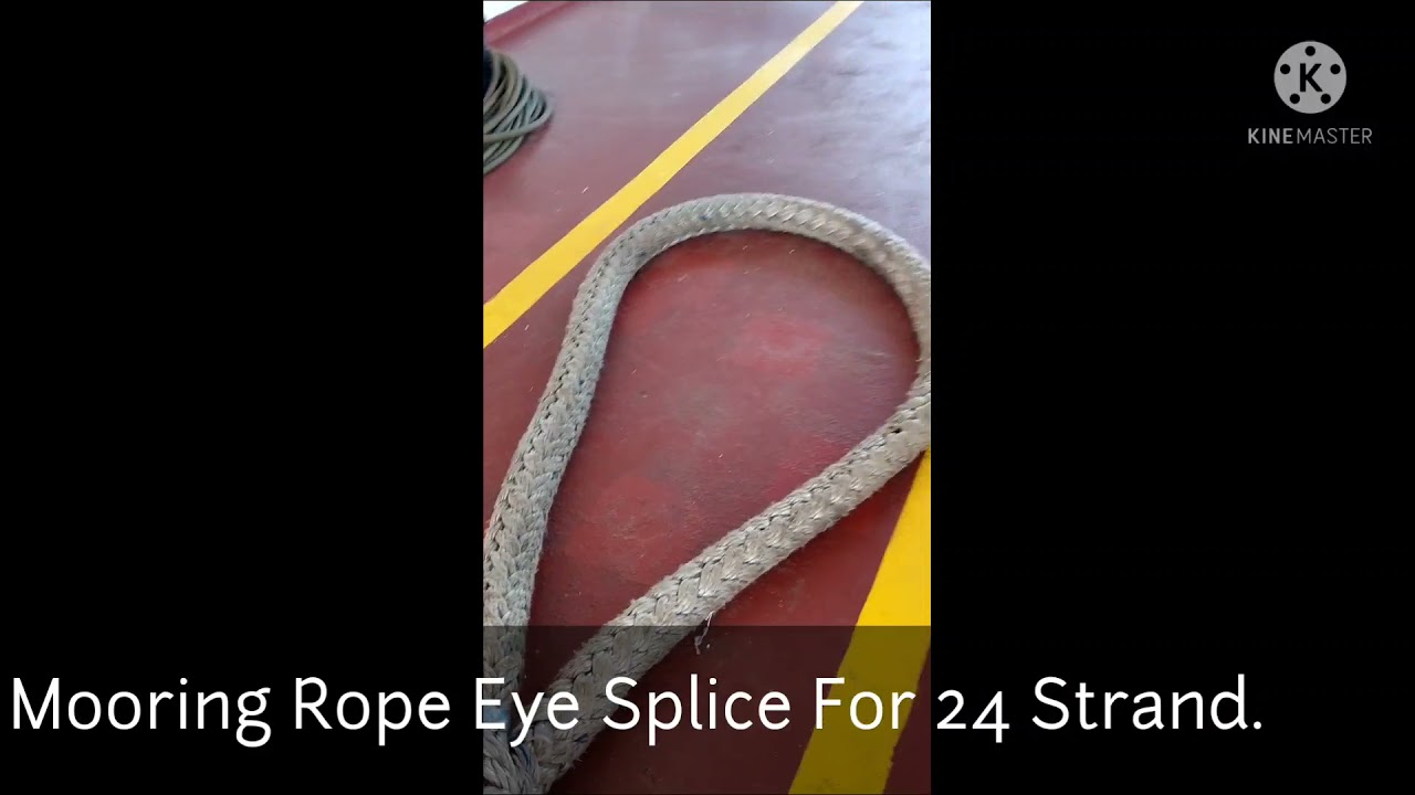 Mooring Rope Eye Splice For 24 Strand   Part 1.