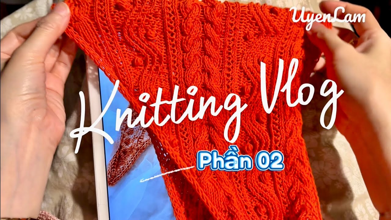 #16 Đan khăn phần 2 , Cách móc hạt bắp trong sản phẩm Đan #knitting #knittingpattern 