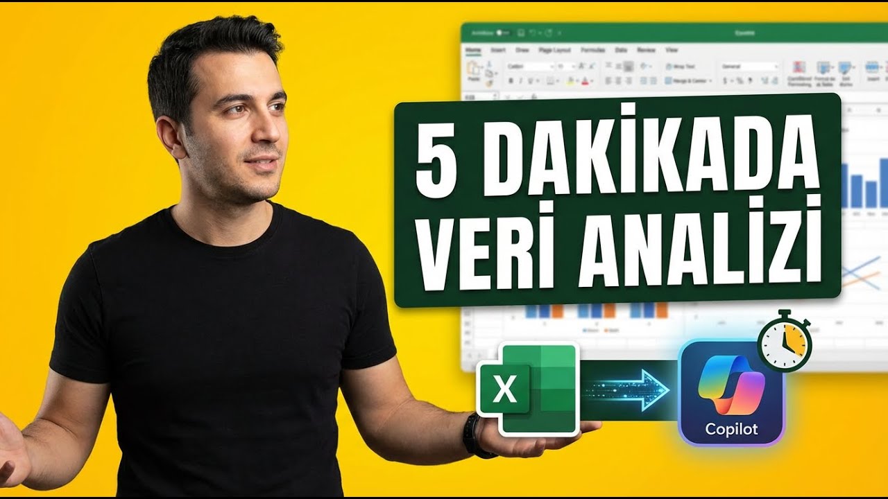 5 Dakikada Excel + Copilot ile Veri Analizi (Gerçek Satış Verisi Üzerinde)