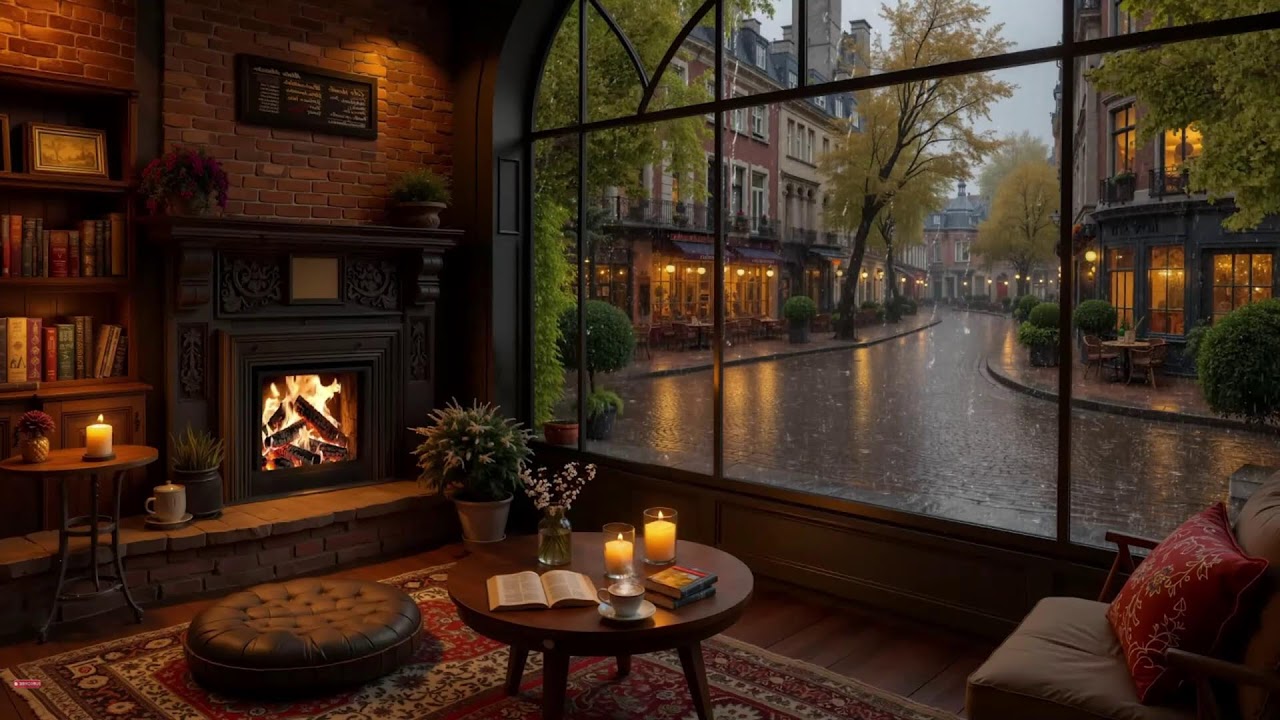 Rainy Nights by the Windowpane 🌧️ Mellow Jazz for Calmness & Concentration