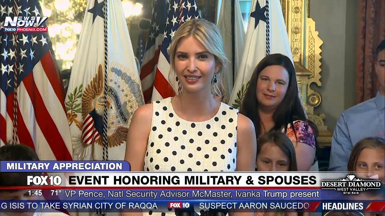 WATCH: Ivanka Trump Speaks at Military & Military Spouse Appreciation Event (FNN)