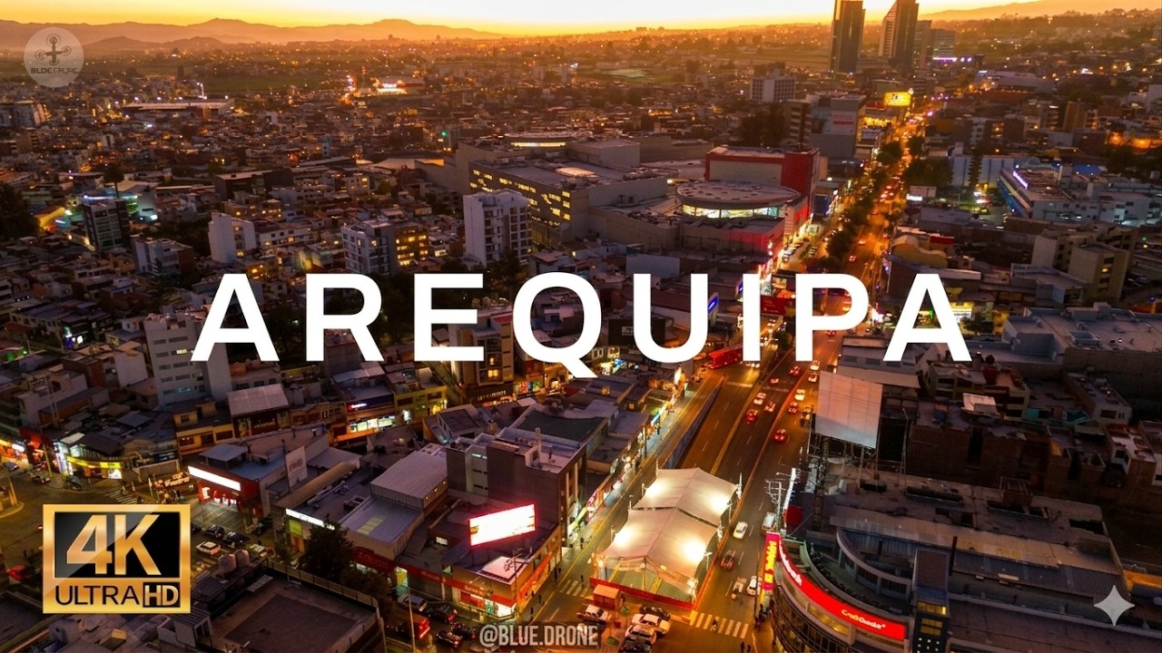 Arequipa, Perú 🇵🇪 , segunda ciudad del país en 4K 60FPS ULTRA HD Video by Drone