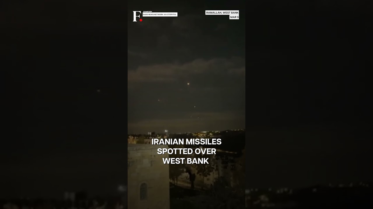 Iran Launches Fresh Missiles At Israel, Visible Over West Bank | Subscribe to Firstpost | N18G