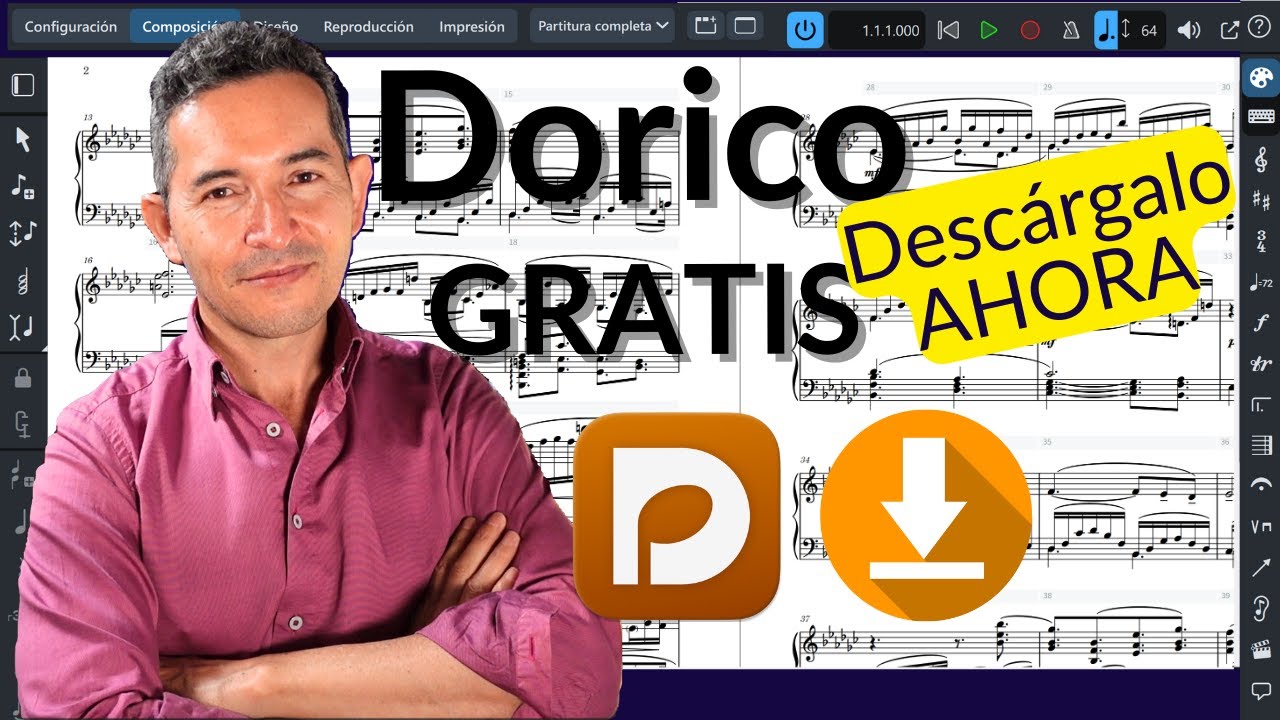 Usa DORICO SE GRATIS: notaci&oacute;n musical profesional para todos (Gu&iacute;a 2025)