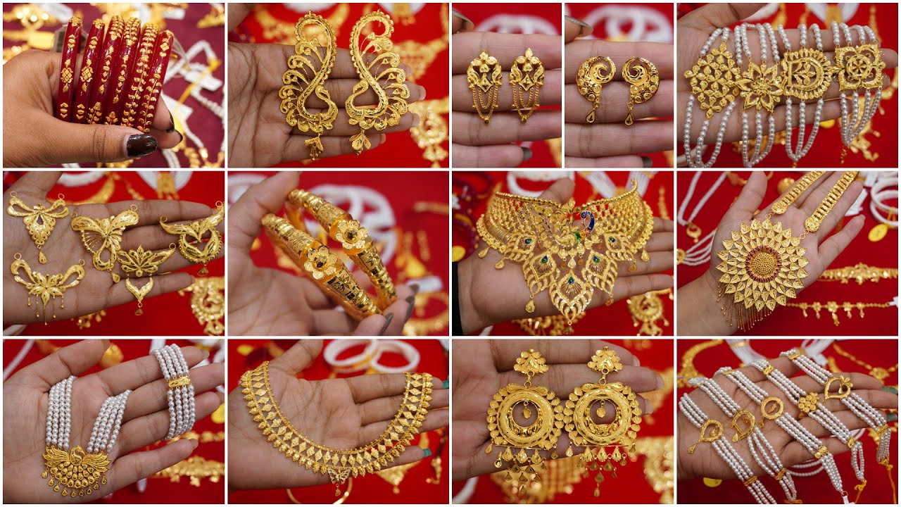 DHAMAKA🔥 Matro 1 Gram Theke Gold Jewellery 😍😲| Necklace/Choker/Sakha/Pola/Tikli/Noya/Earrings 11